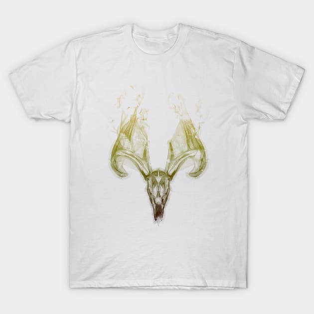 Deer Skull T-Shirt by nicholasolsen